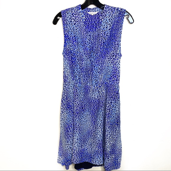 Rebecca Taylor Leopard sleeveless dress 8 - Picture 4 of 6